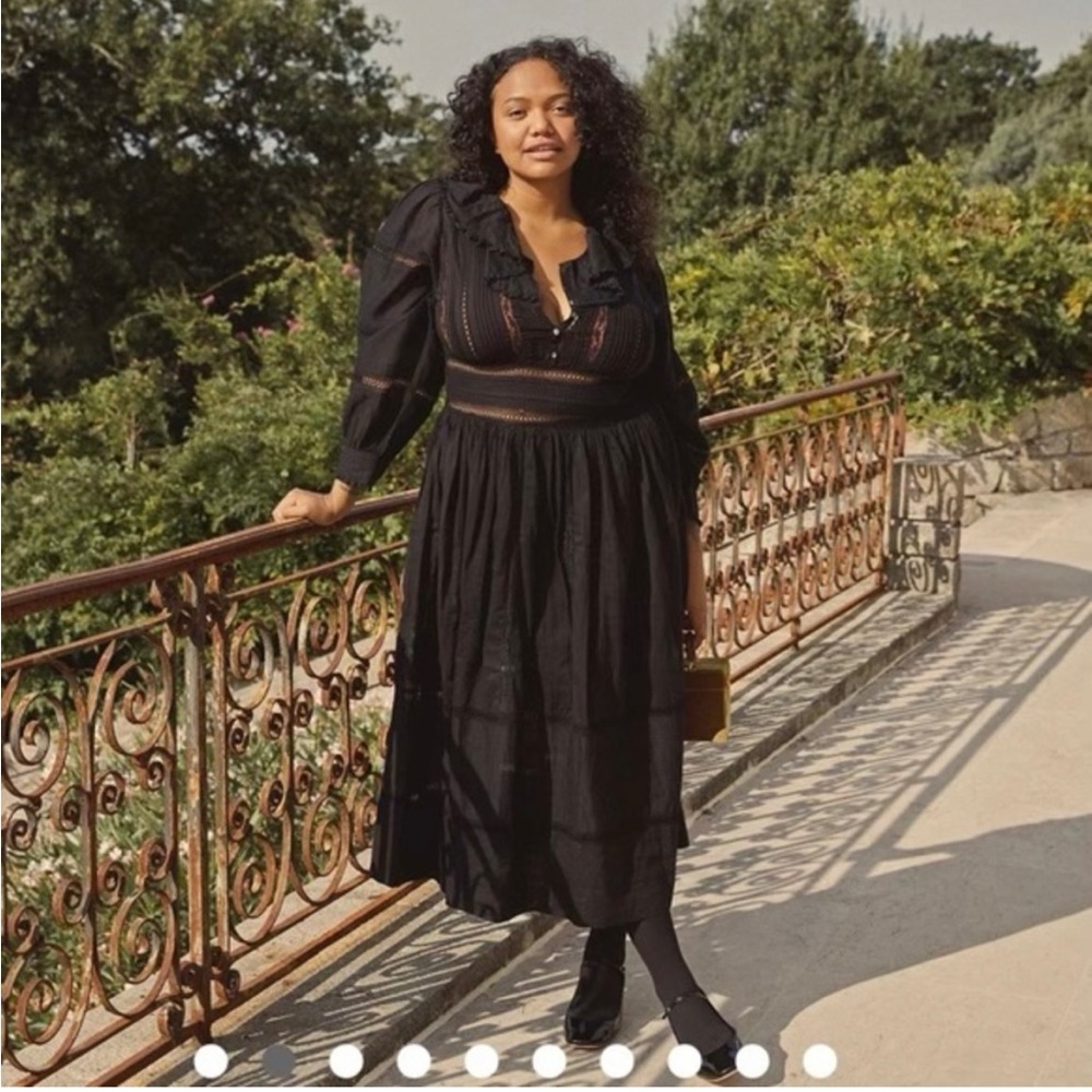 DOEN MARLA DRESS -- BLACK - Picture 3 of 10